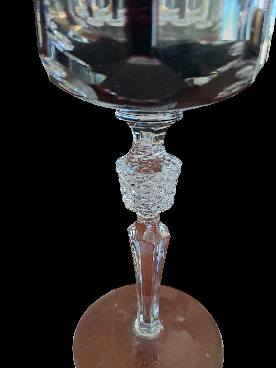 Bøhmisk Krystal Rødvinsglas