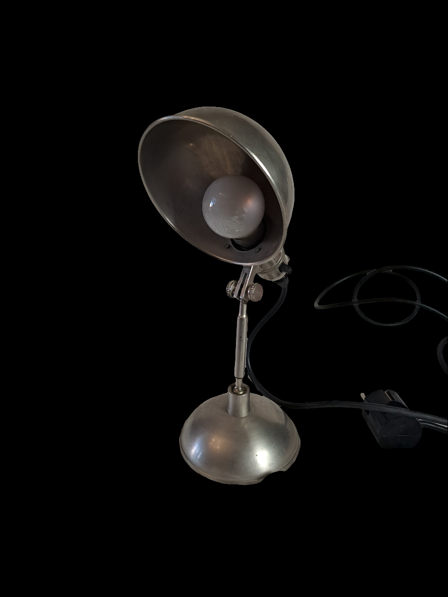 French Vintage Industriel Table Lamp/Fransk Retro Industriel Bordlampe