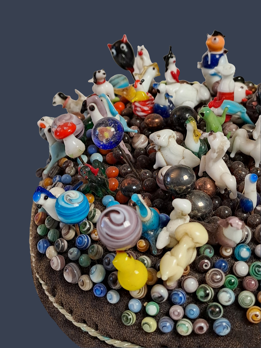 Vintage Pin/Hat Pin Cushion - Nipsnåle Pude