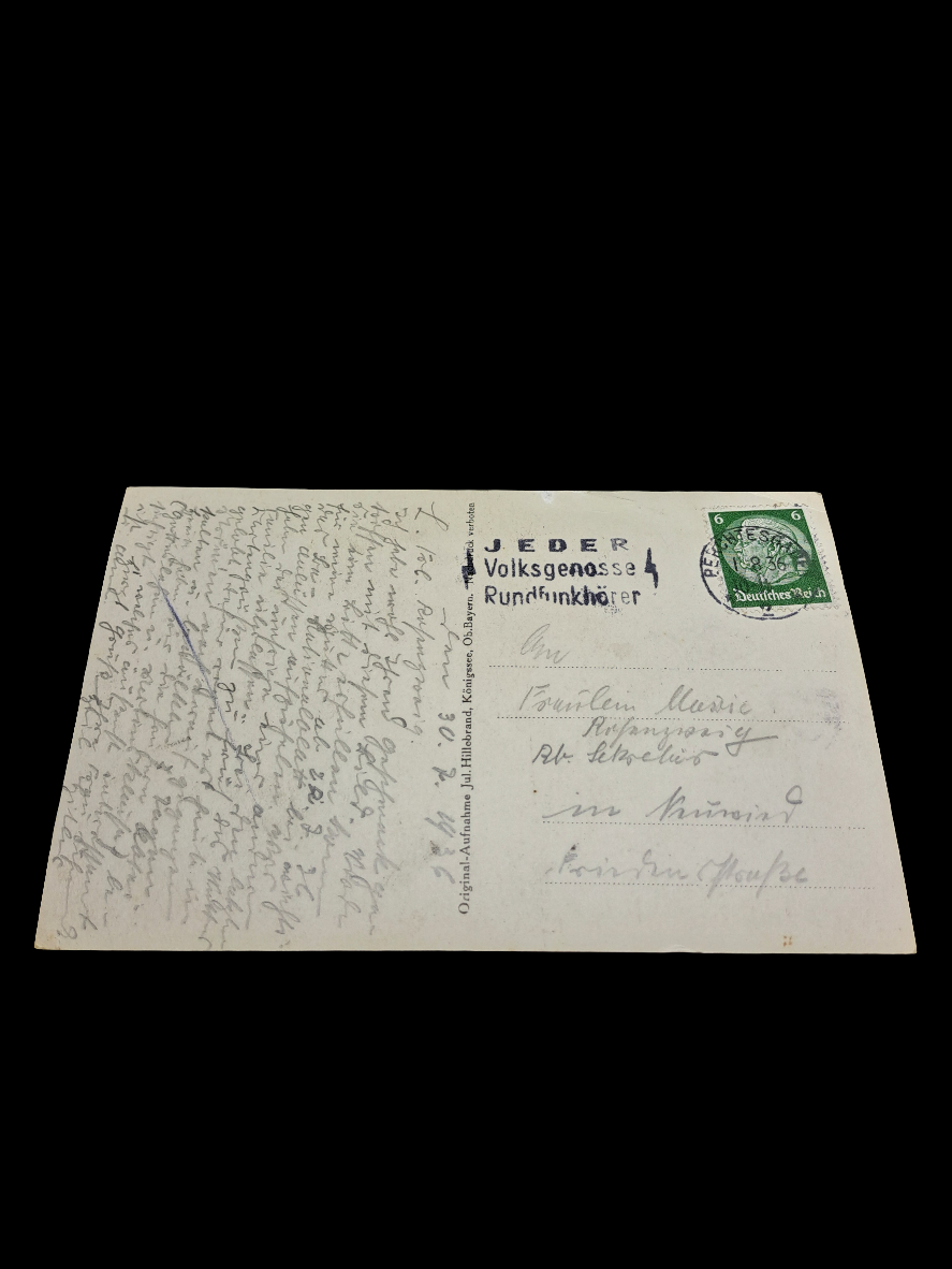 H. Göring. Stamped Postcard.
