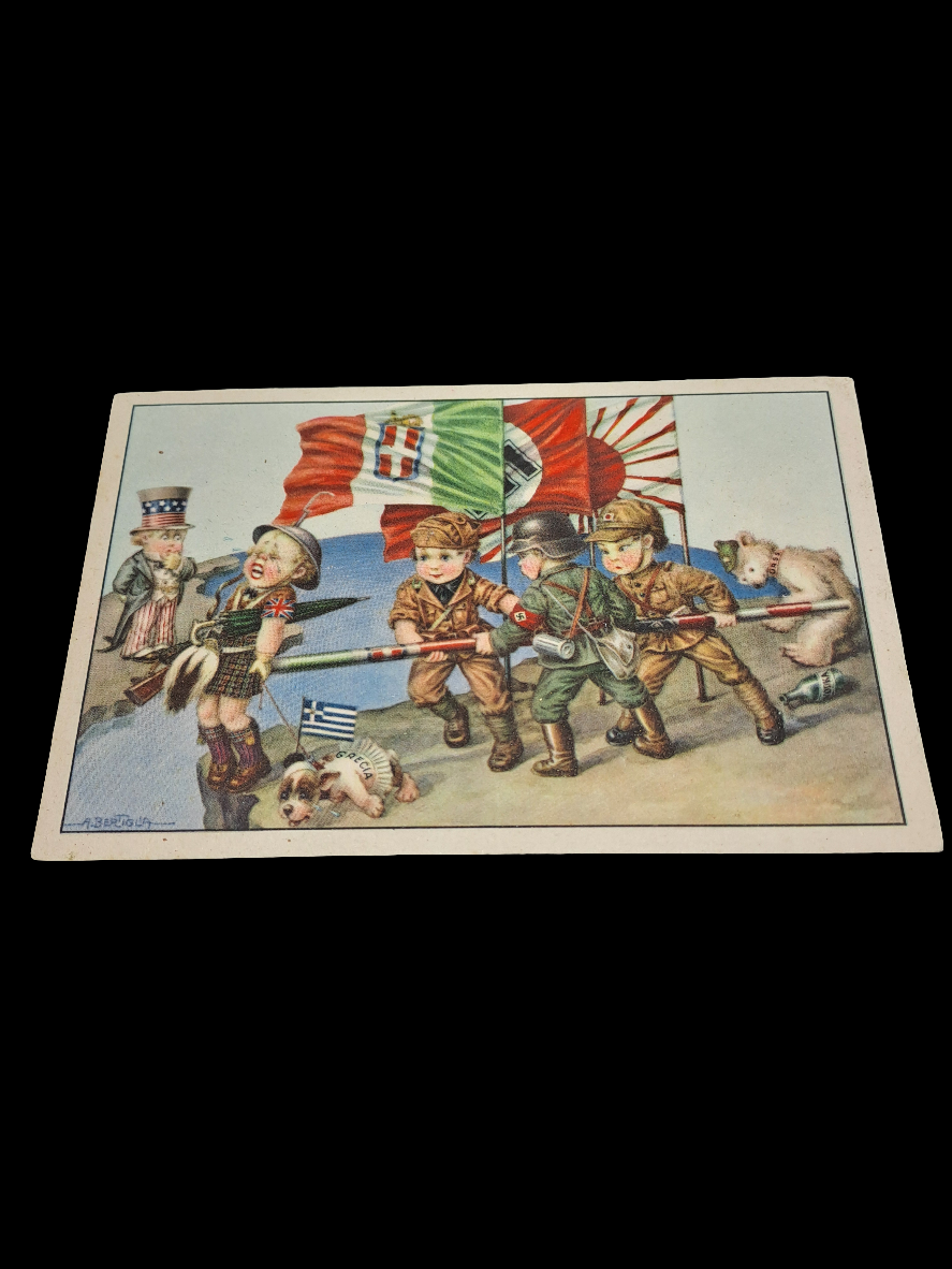 Italian Anti-England Postcard.