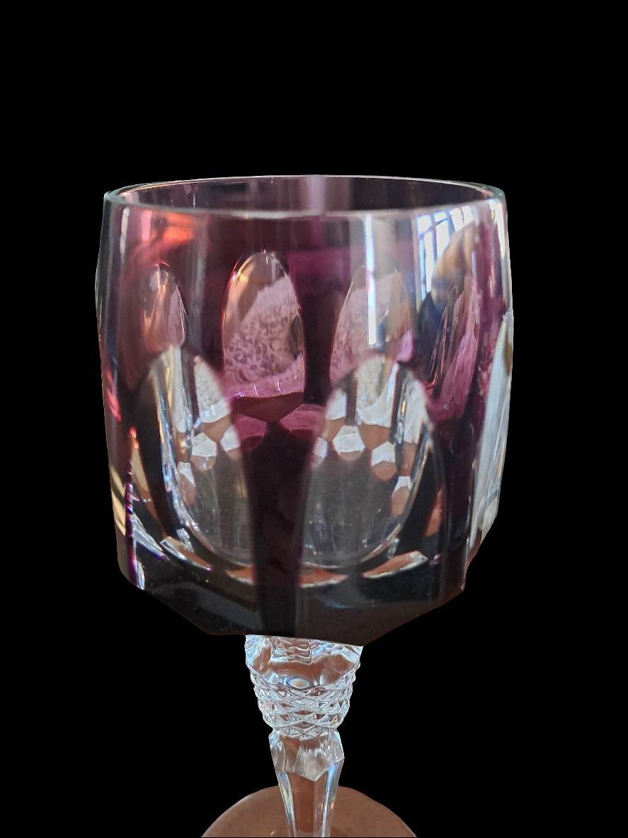 Bøhmisk Krystal Rødvinsglas