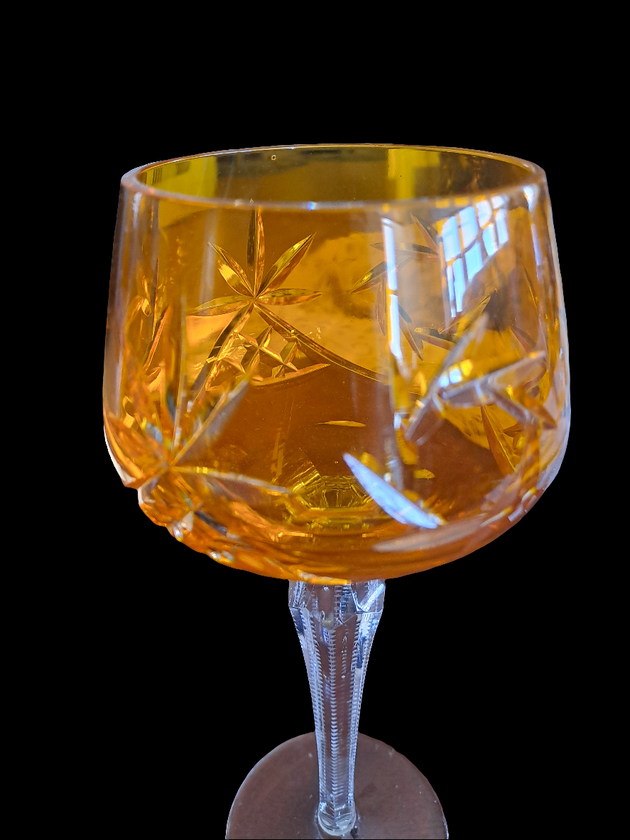 Bøhmisk Krystal Rødvinsglas