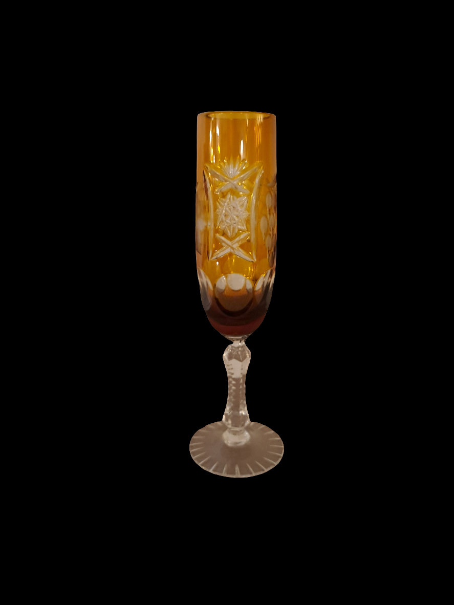 Bohemian Champagne Flute/Bøhmisk Champagne Fløjte
