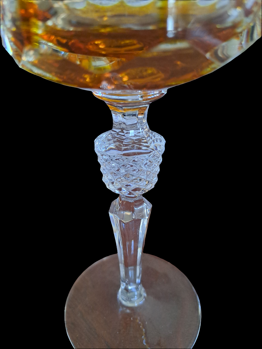 Bøhmisk Krystal Rødvinsglas