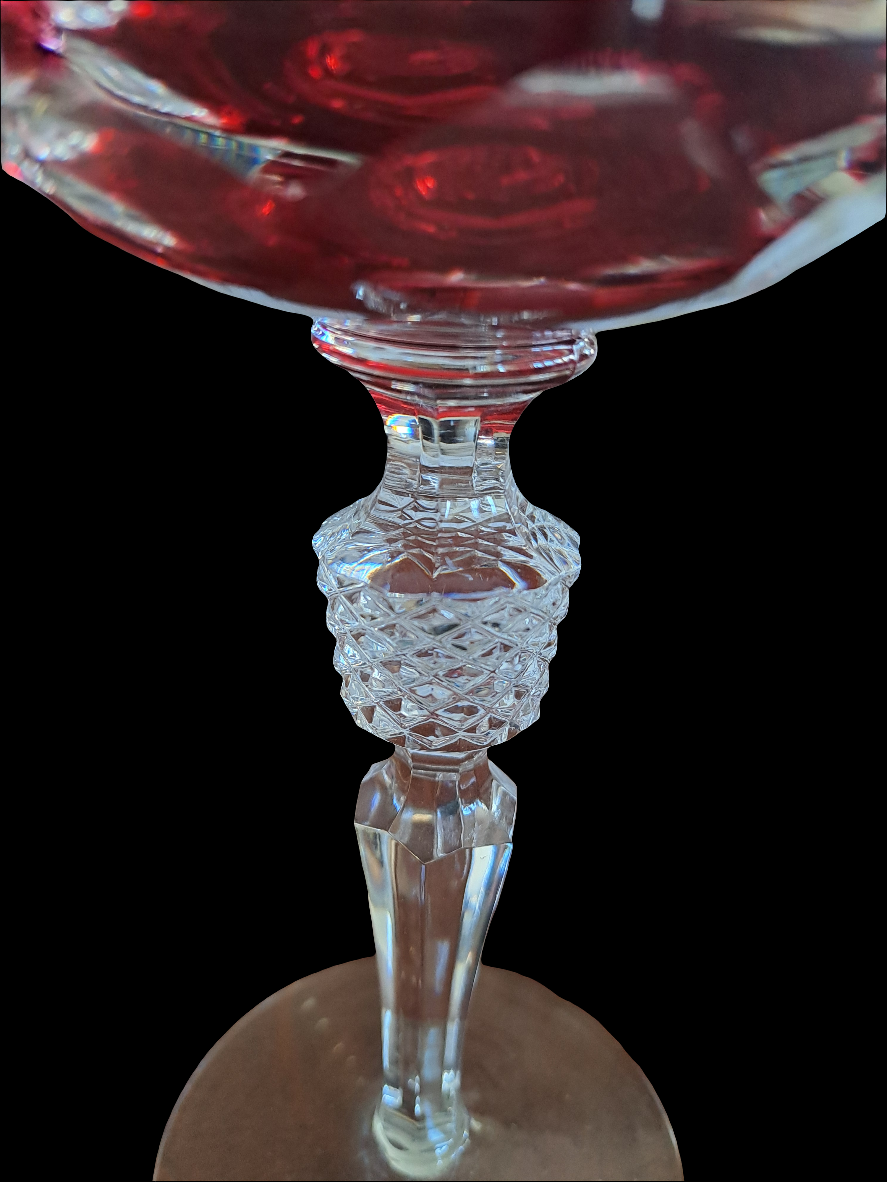 Bøhmisk Krystal Rødvinsglas