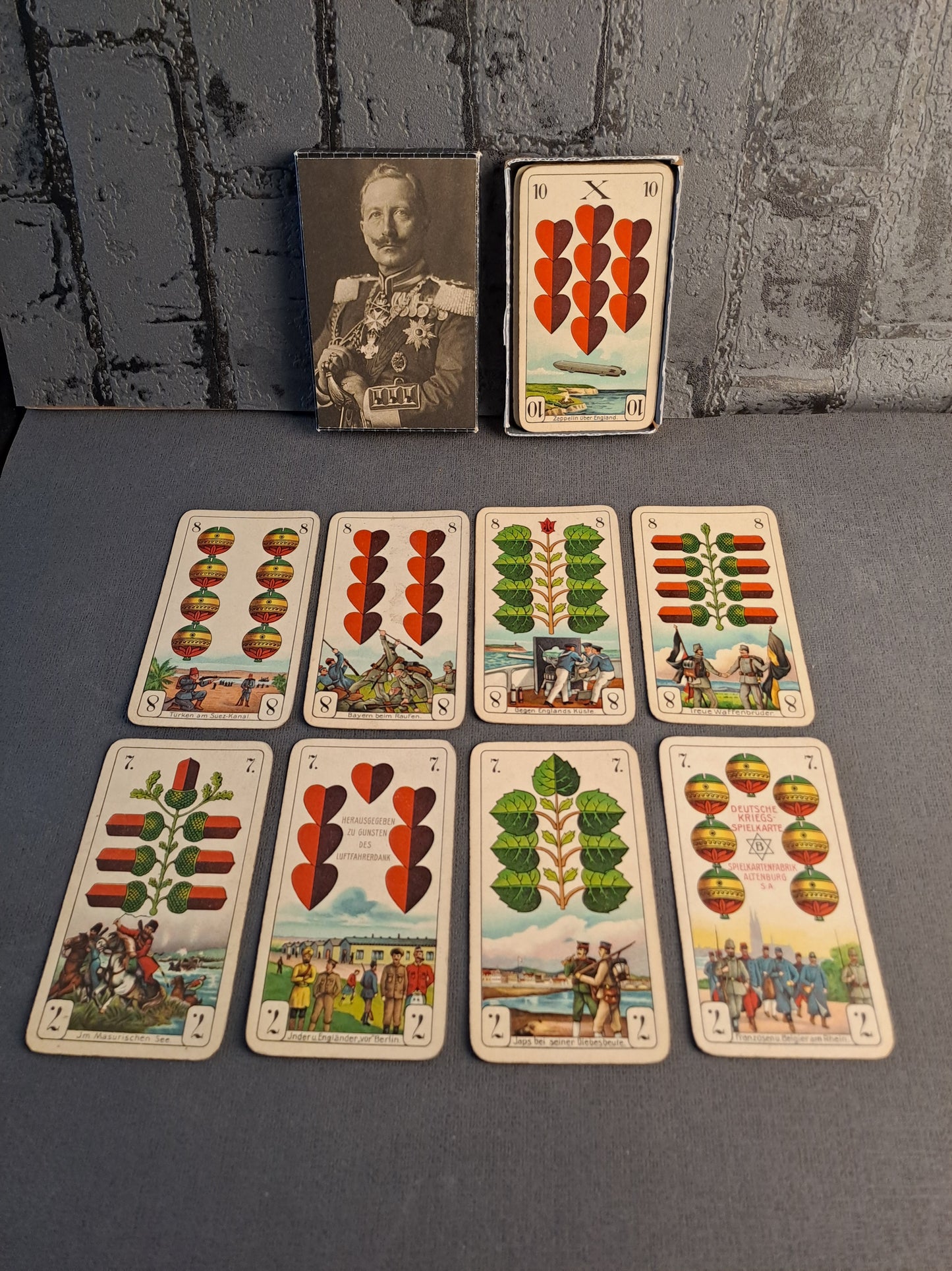 WW1 German War Playing Cards / WW1 Tyske Krigs Spillekort