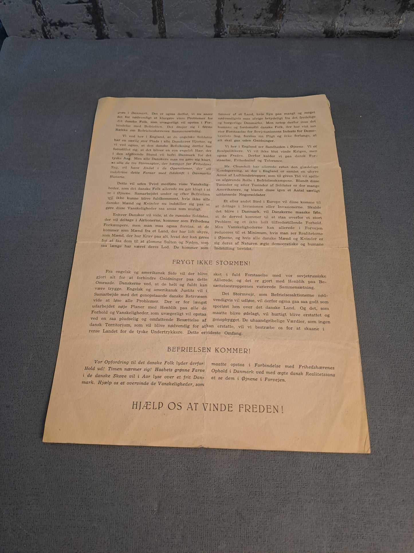 WW2 German Propaganda Discovered as Danish Resistance / WW2 Tysk Propaganda Forklædt som Dansk Frihedskæmper Blad