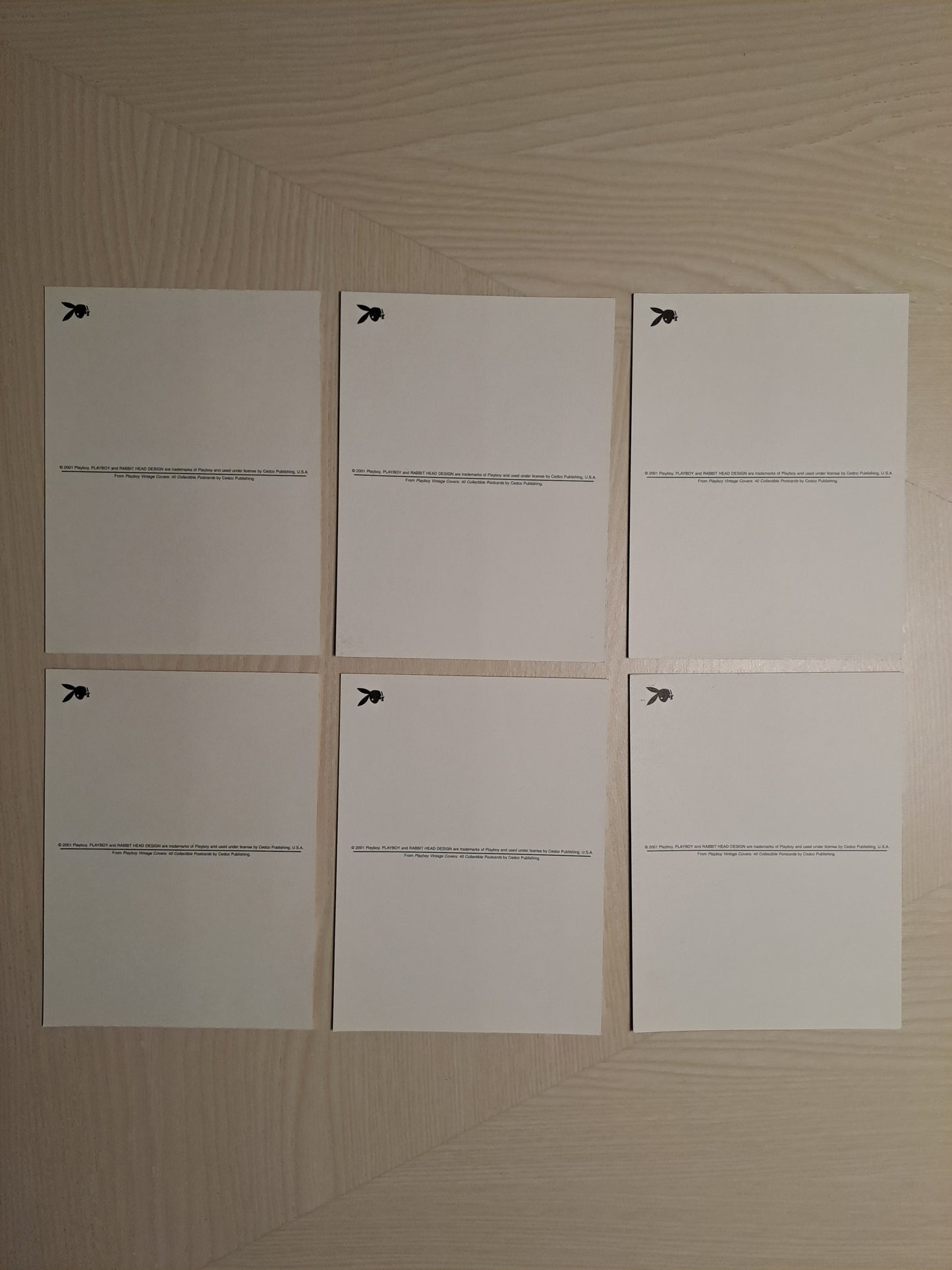 Playboy Magazine Postcards / Playboy Magasin Postkort