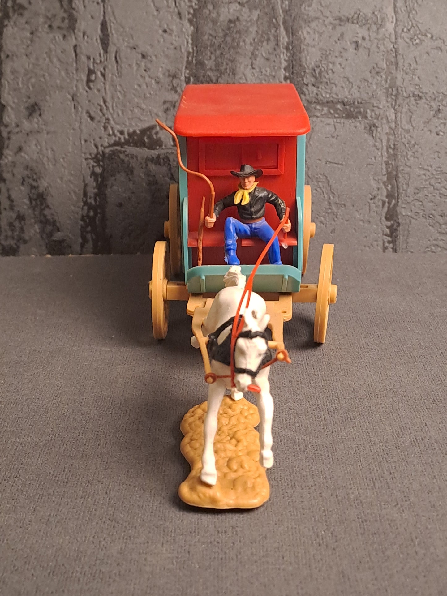 Timpo Toys Clay County Jail Wagon / Timpo Toys Clay County Fængselsvogn