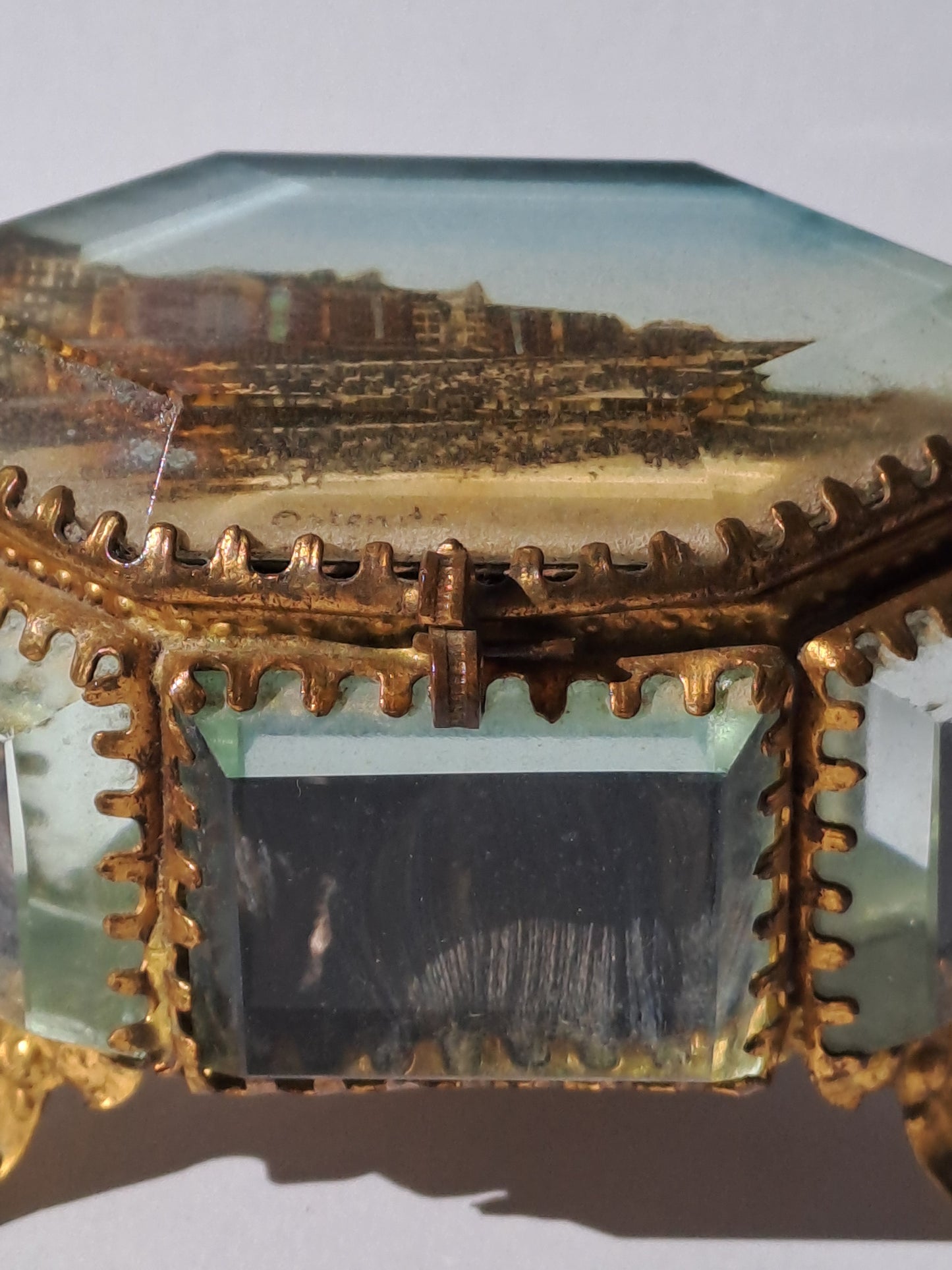 French Antique Ormolu Jewelry Box / Antik Fransk Ormolu Smykkeskrin