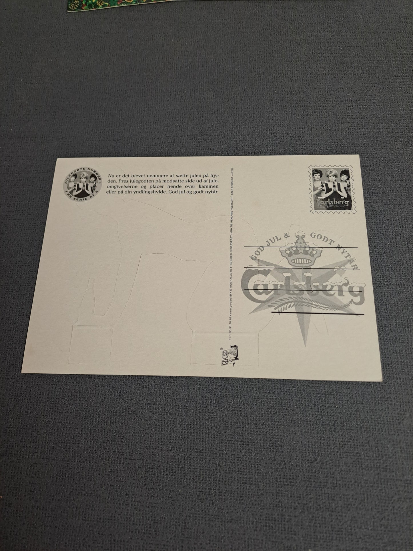 Carlsberg Vintage Postcard Pop Out / Carlsberg Vintage Postkort Kravlenisse