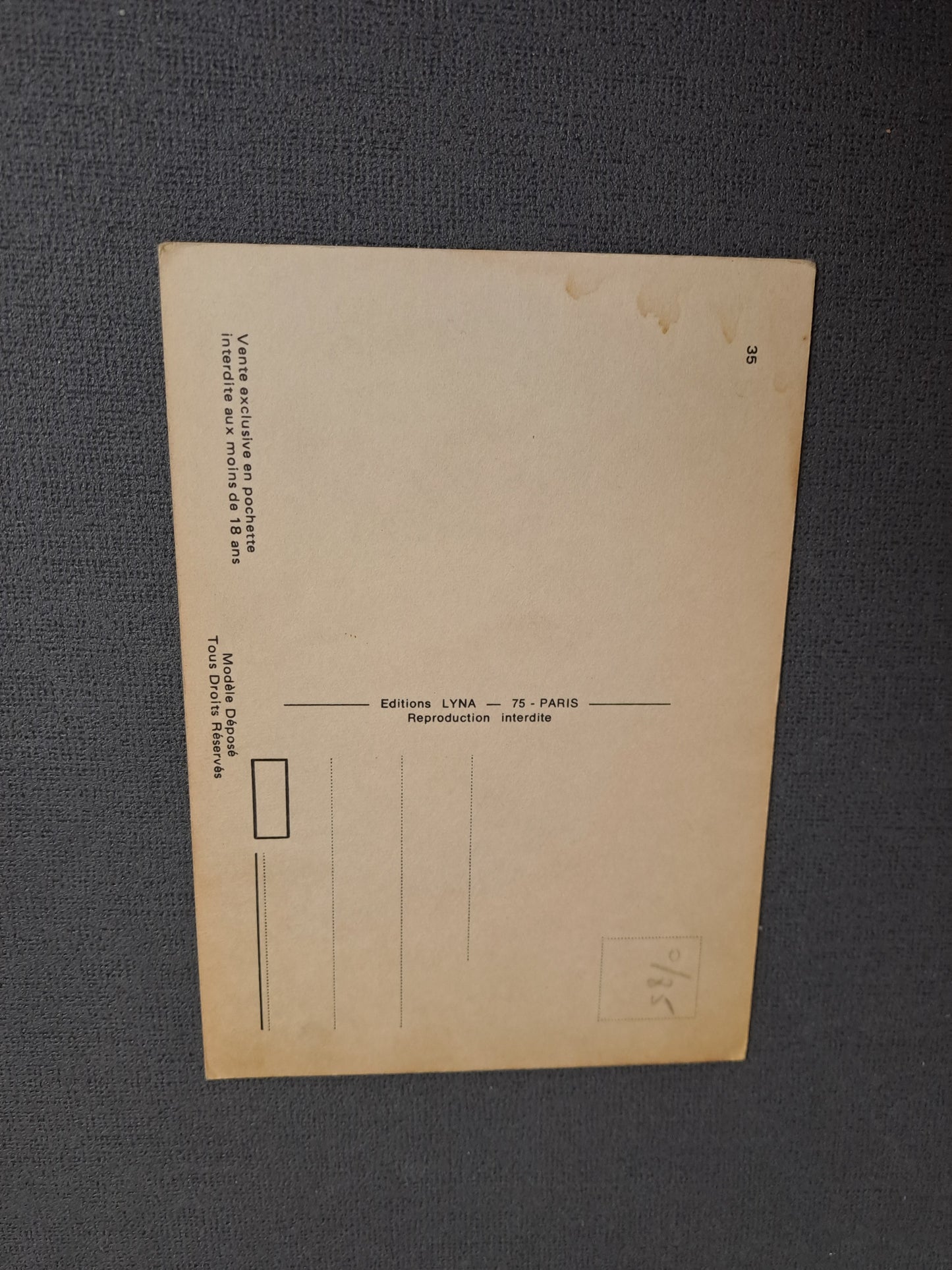 Vintage Postcard / Vintage Postkort