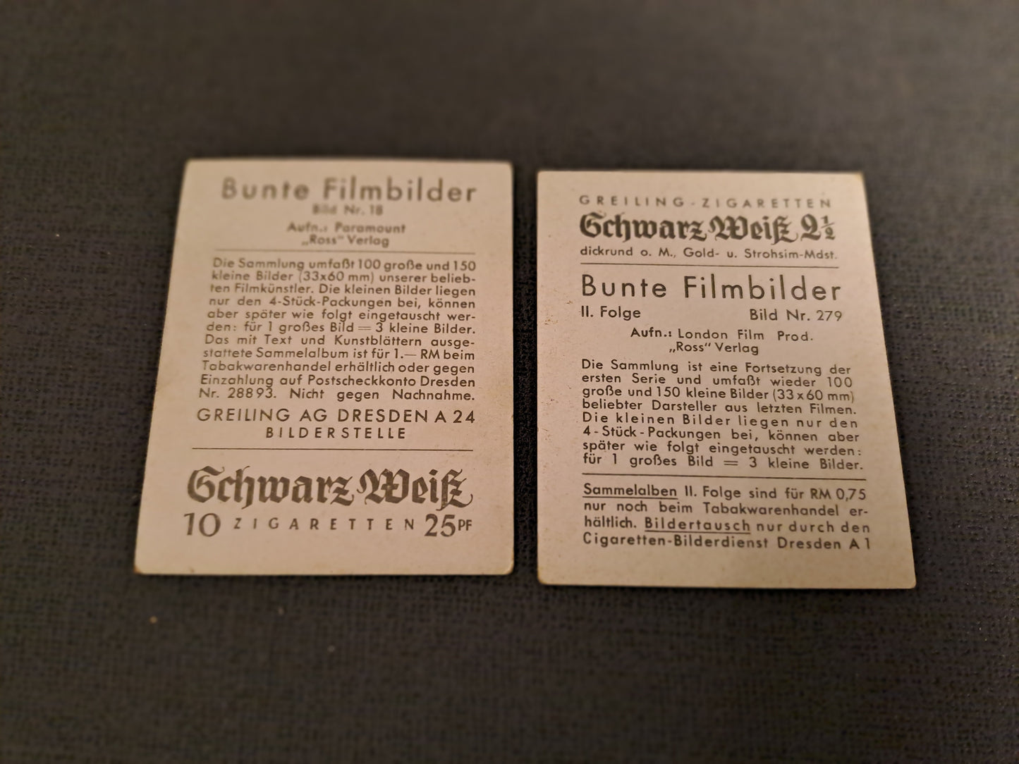 1937 MARLENE DIETRICH TOBACCO CARD + BUNTE NO 18