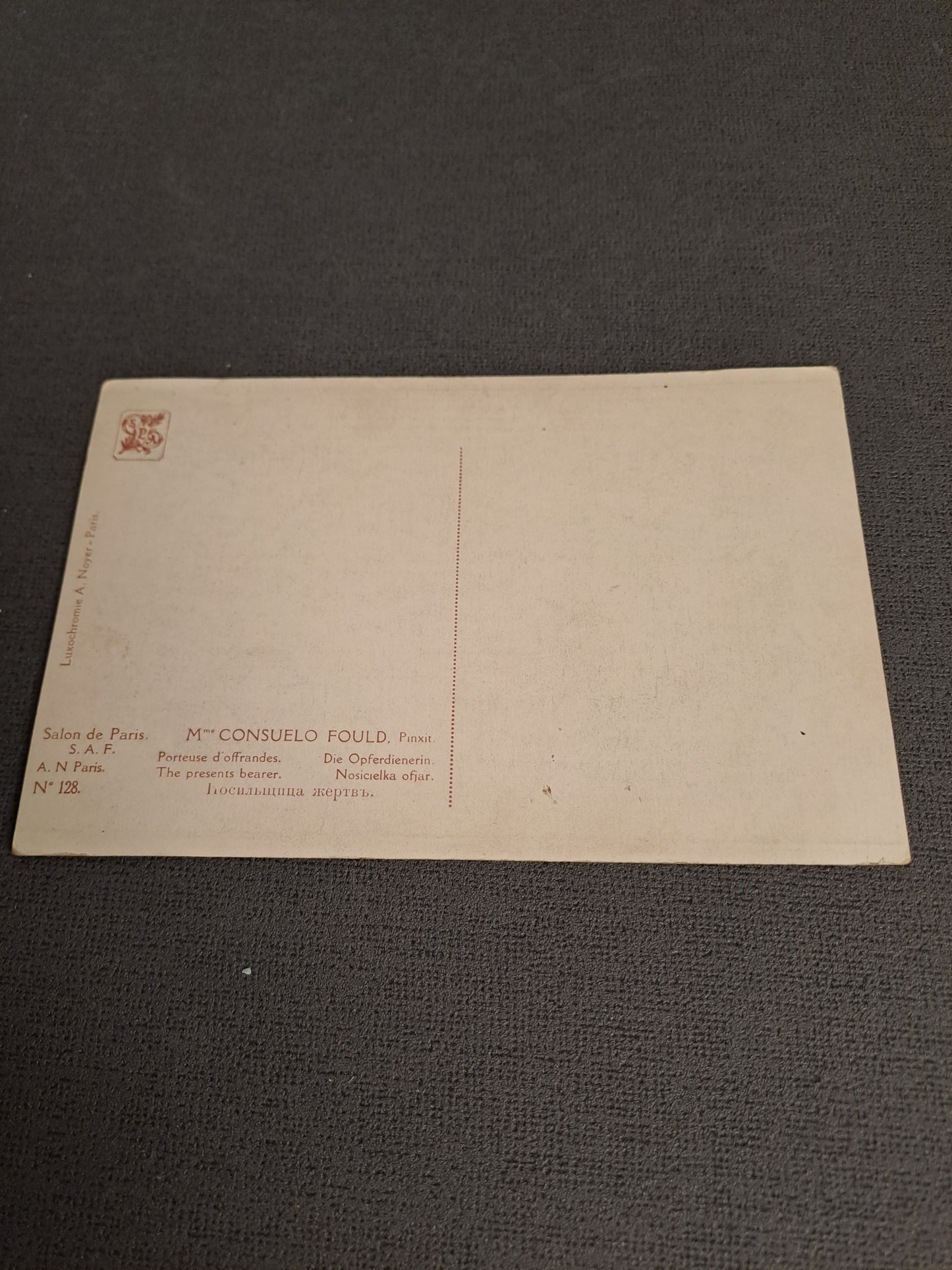 Antique French Postcard 1910-1920 / Antik Fransk Postkort 1910-1920