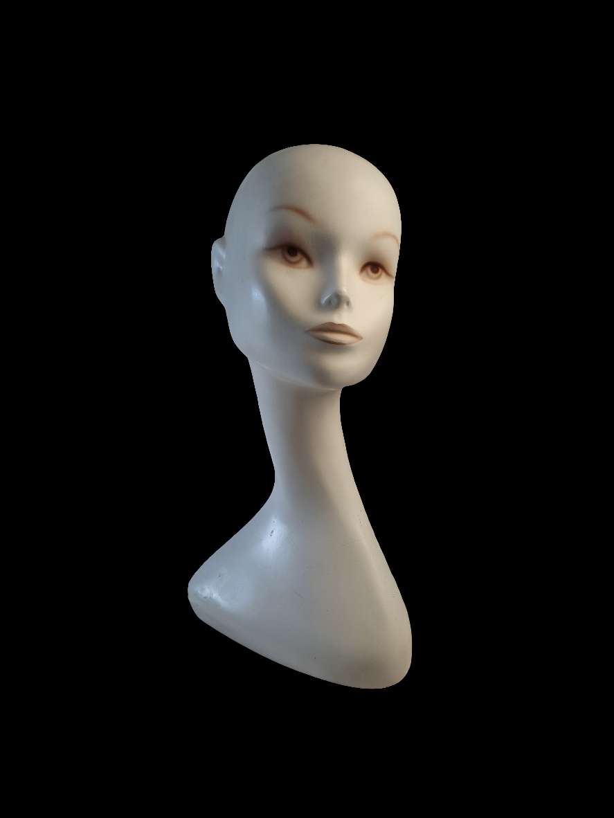 Vintage Mannequin Head 1960's / Vintage Mannequin Hoved 1960'erne
