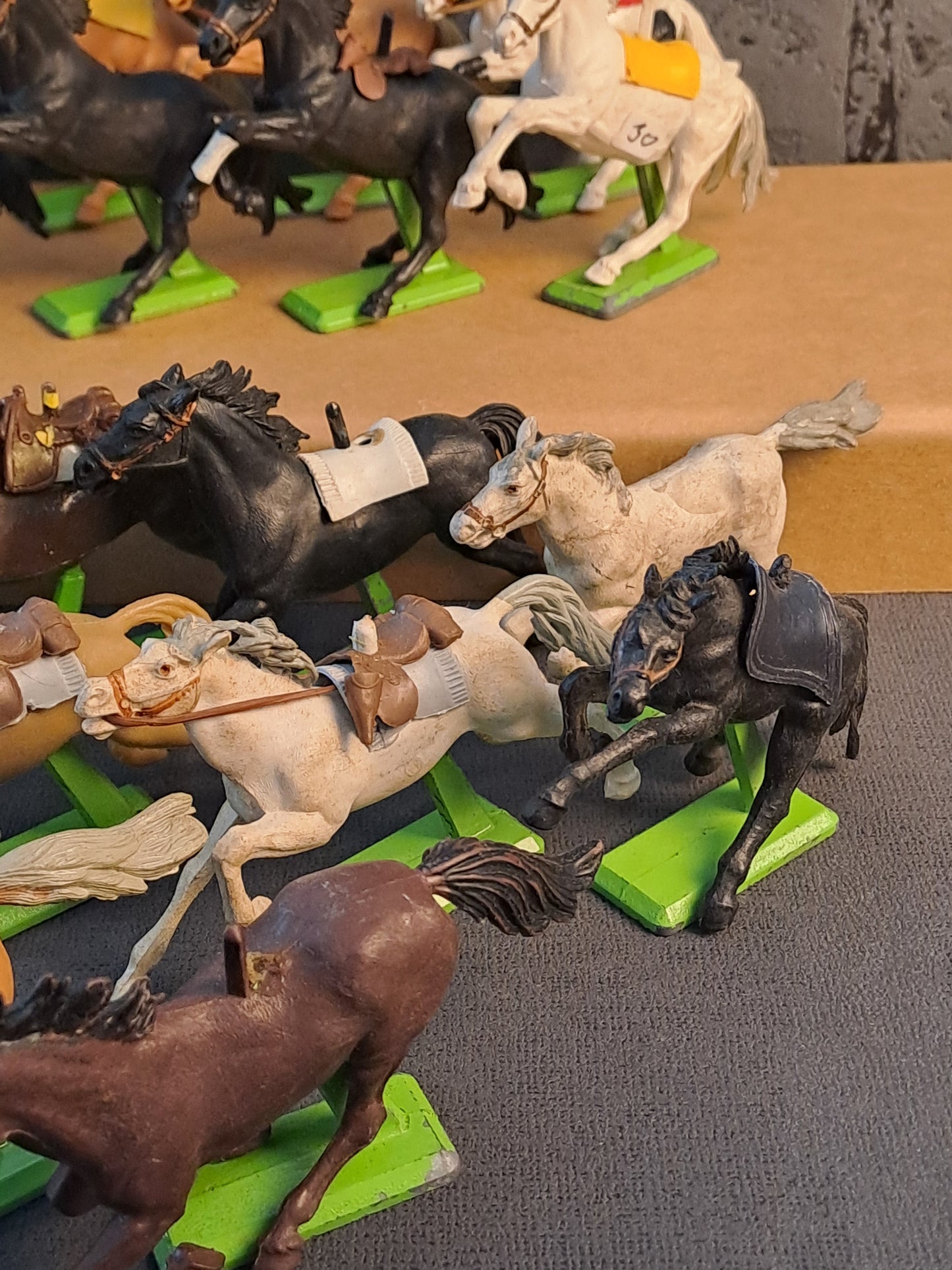 Britains Deetail Wild West Horses x18 / Britains Deetail Vilde Vesten Heste x18