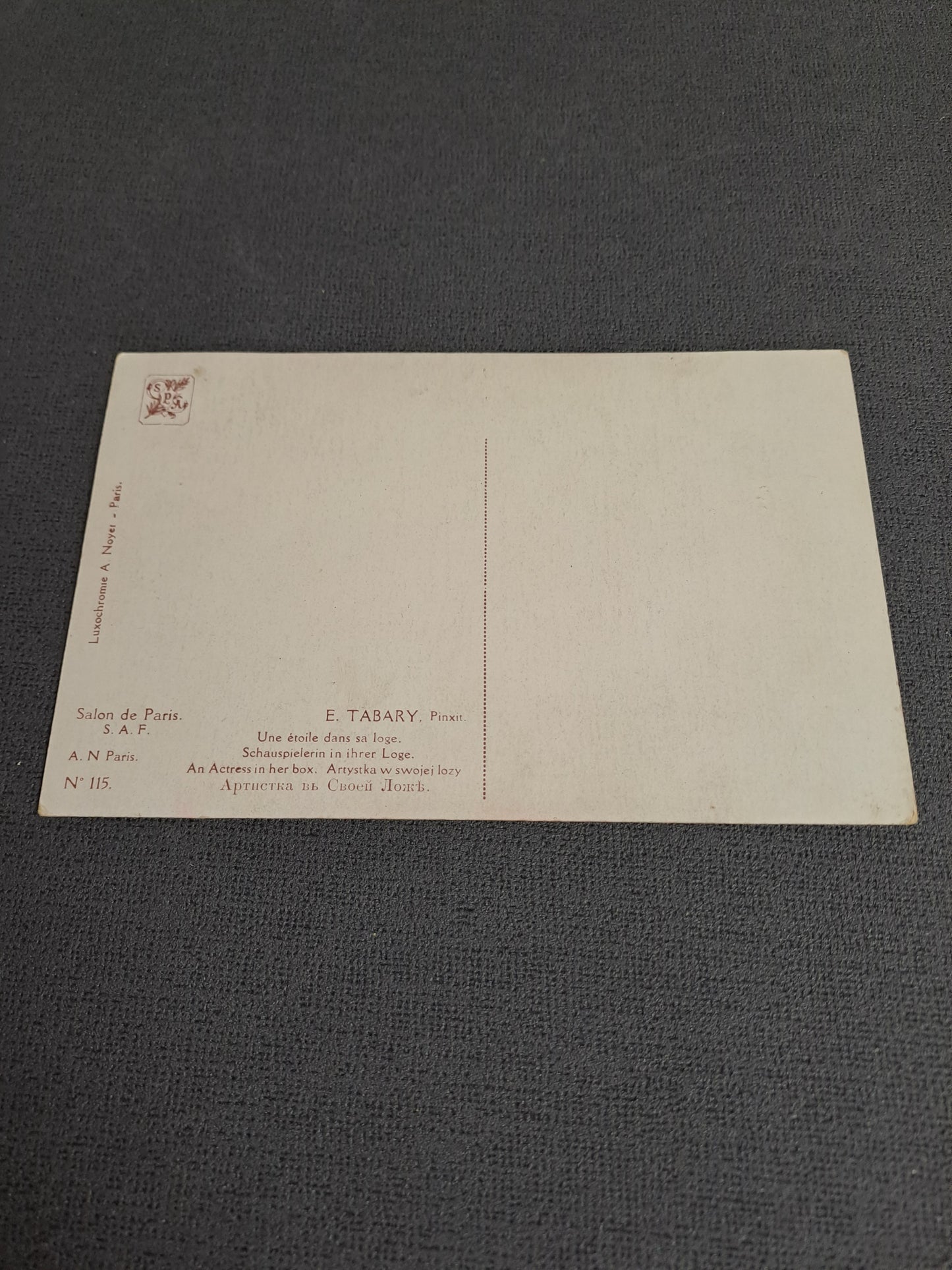 Antique French Postcard / Antik Fransk Postkort