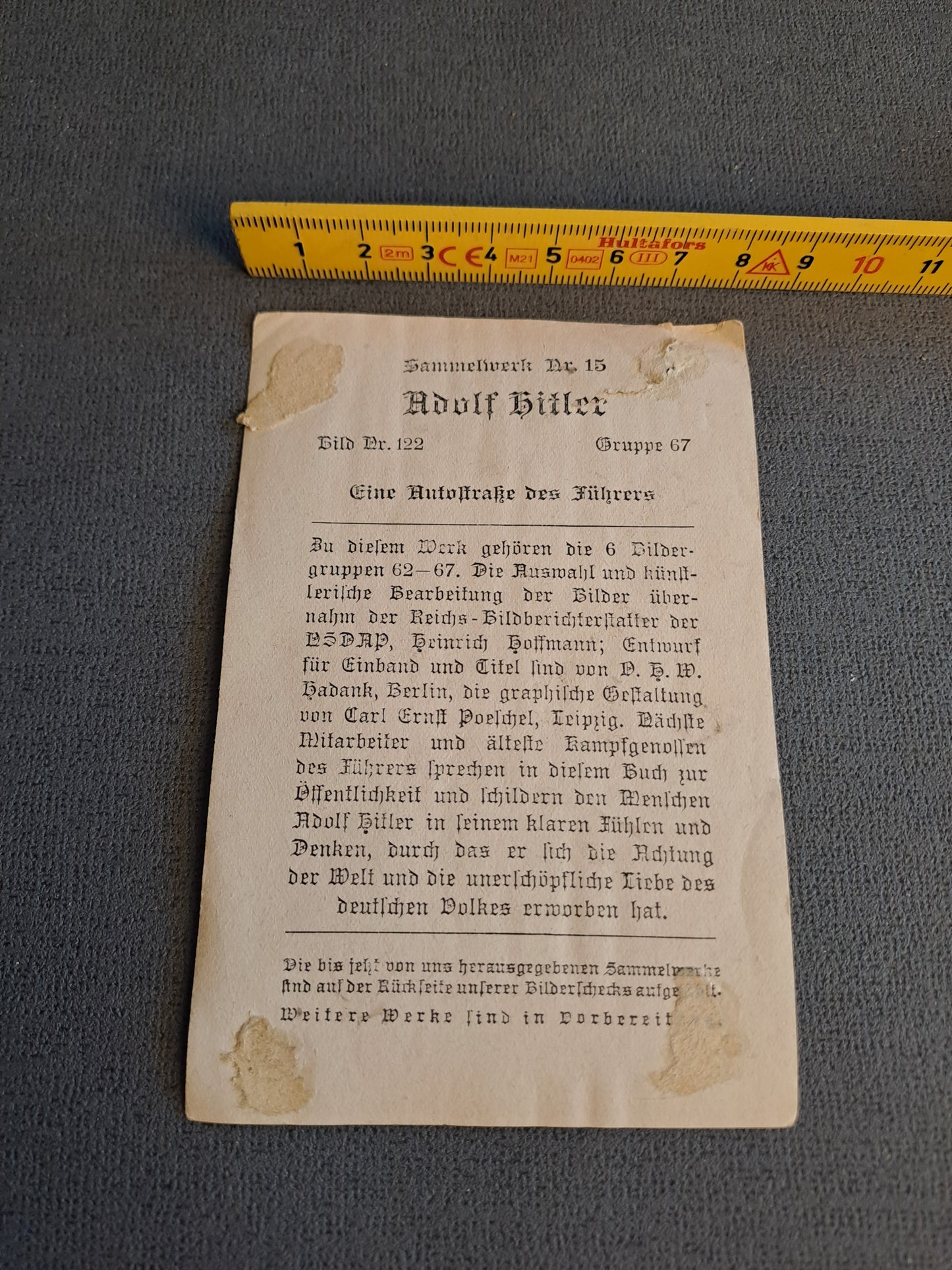 Collecting Photo / Samlebillede - Autostrasse Des Fuhrers