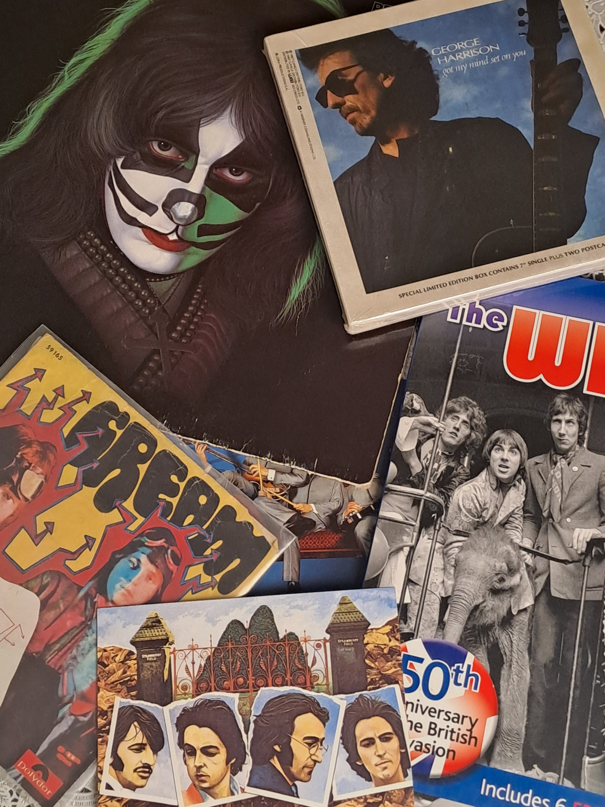 Music, Lp's, Singles, Merchandise