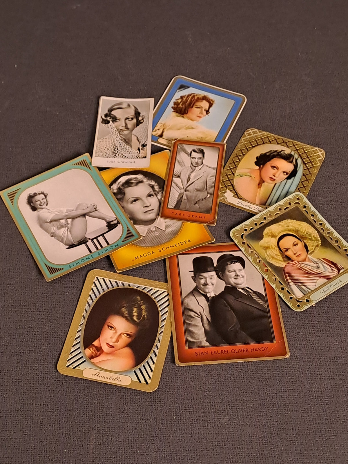 Vintage Filmstjerner Samlerkort / Vintage Movie Stars Collecting Cards