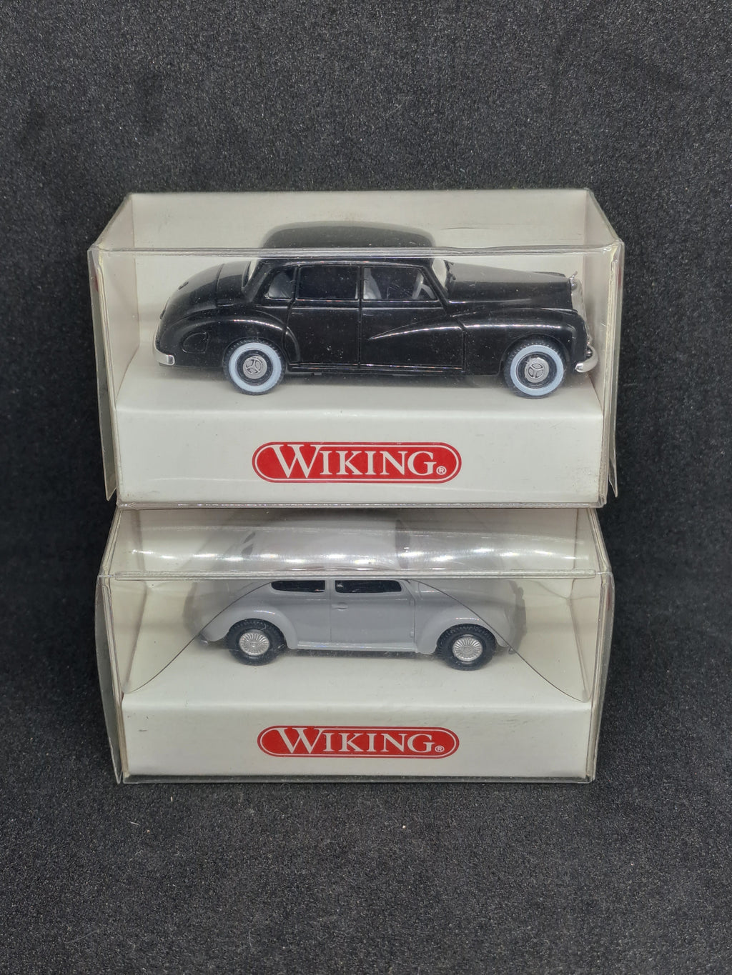 Wiking Mercedes 300 and VW 1200