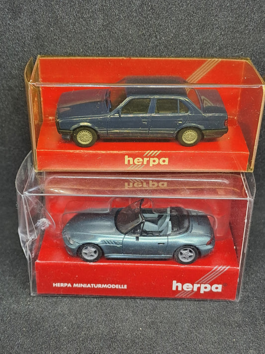 Herpa BMW Roadster og BMW 325i