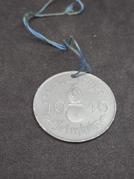 3. Rige. Pirmasens "Hjemvendt" Medalje. 1940.