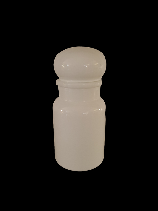 Large White Belgian Apothecary Jar/Stor Hvid Belgisk Apotekerflaske