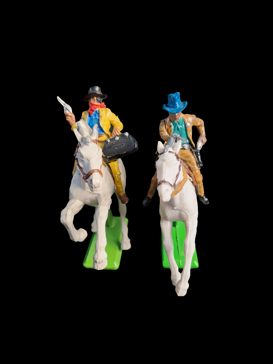 Britains Deetail. Cowboys on Horse x2 / Cowboys på Hest x2