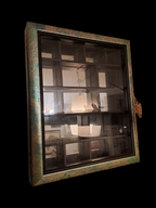 Square Vintage Display Cabinet