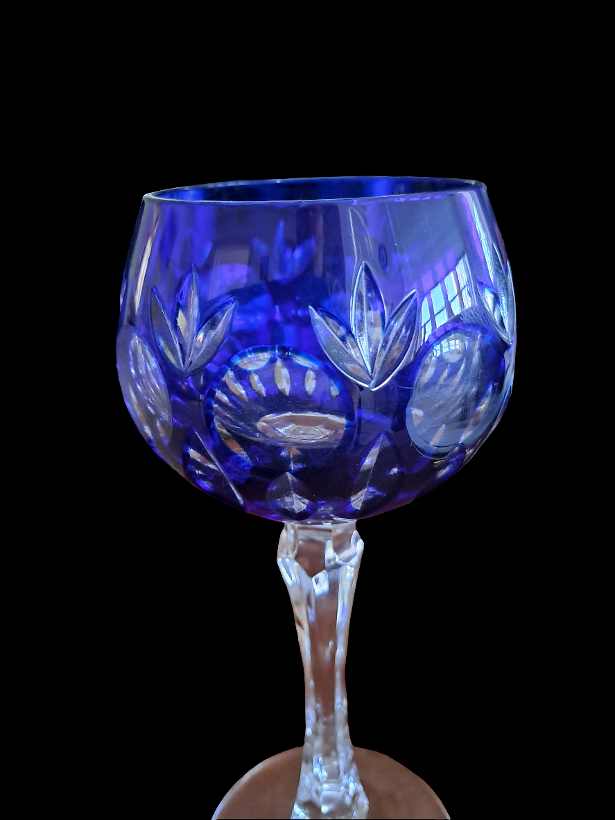 Bohemian Crystal Wine Glass