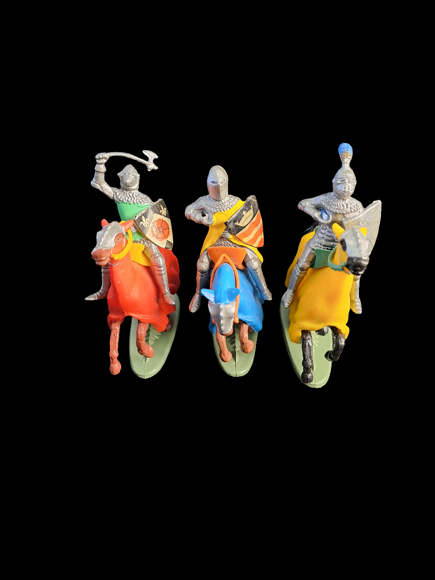 Britains LTD 3 Knights on Horseback.