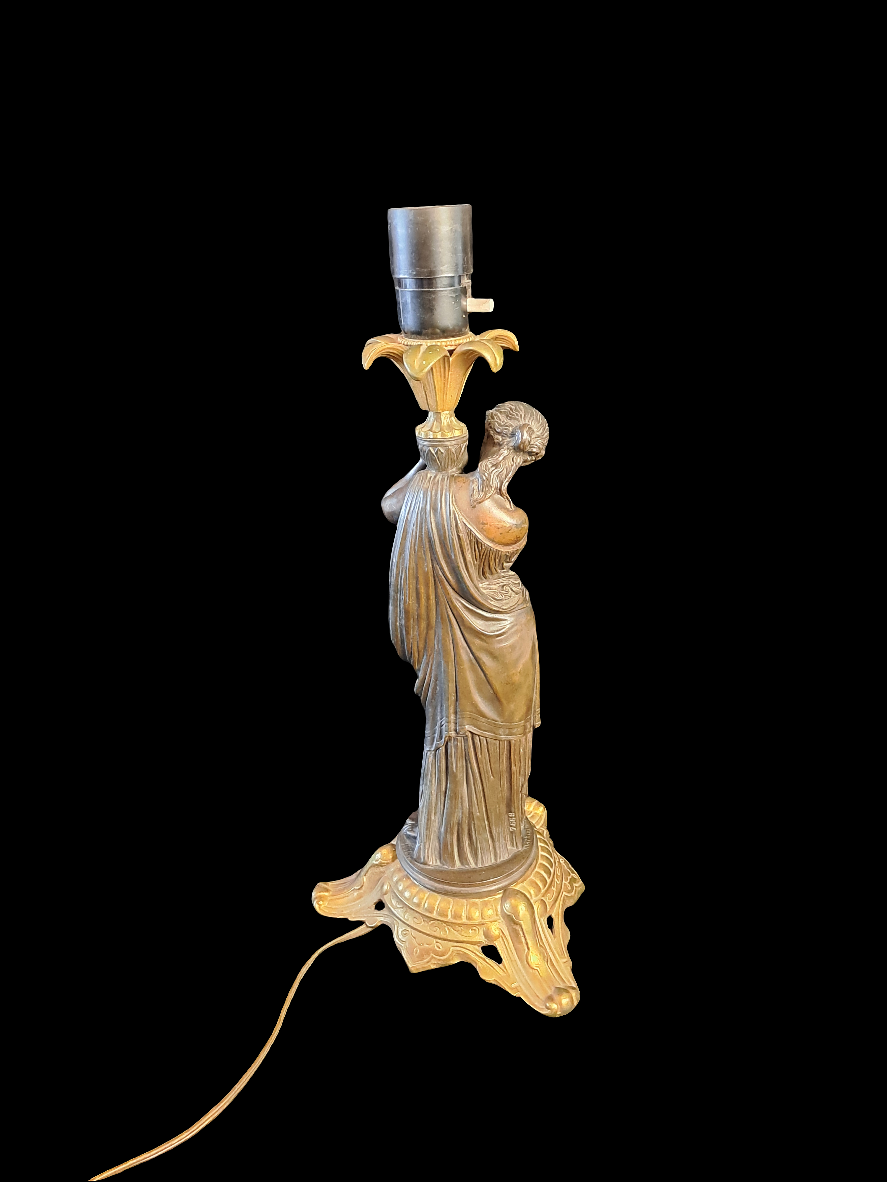 Mathurin Moreau Figurine Table Lamp