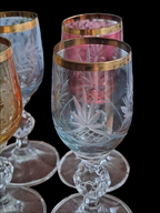 Farvede Likørglas