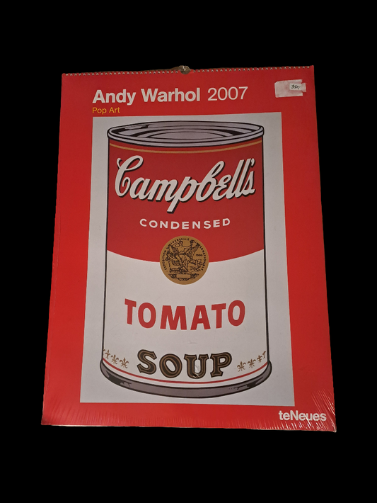 Andy Warhole Pop Art Calendar Sealed/Andy Warhole Pop Art Kalender Ubrudt Emballage
