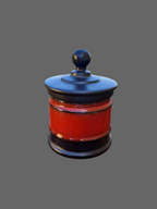 German Cheramic Jar / Tysk Lågkrukke i Keramik