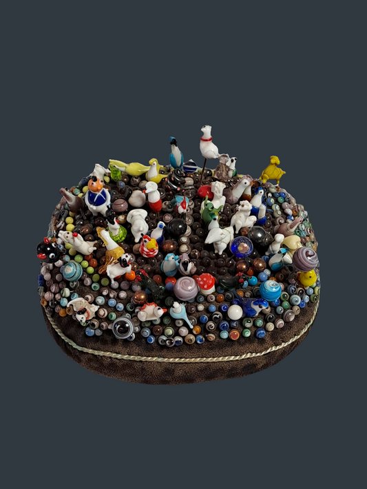 Vintage Pin/Hat Pin Cushion - Nipsnåle Pude
