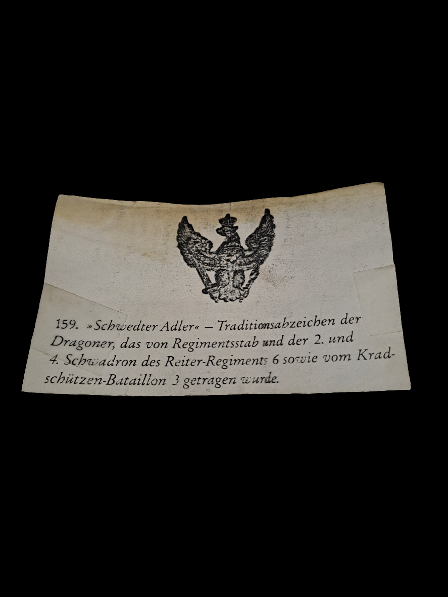 WW2 German Officer Cap with swedish Eagle/ WW2 Tysk Officers kasket med svensk Ørn