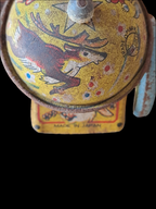 Santa on Tricycle Tin Toy