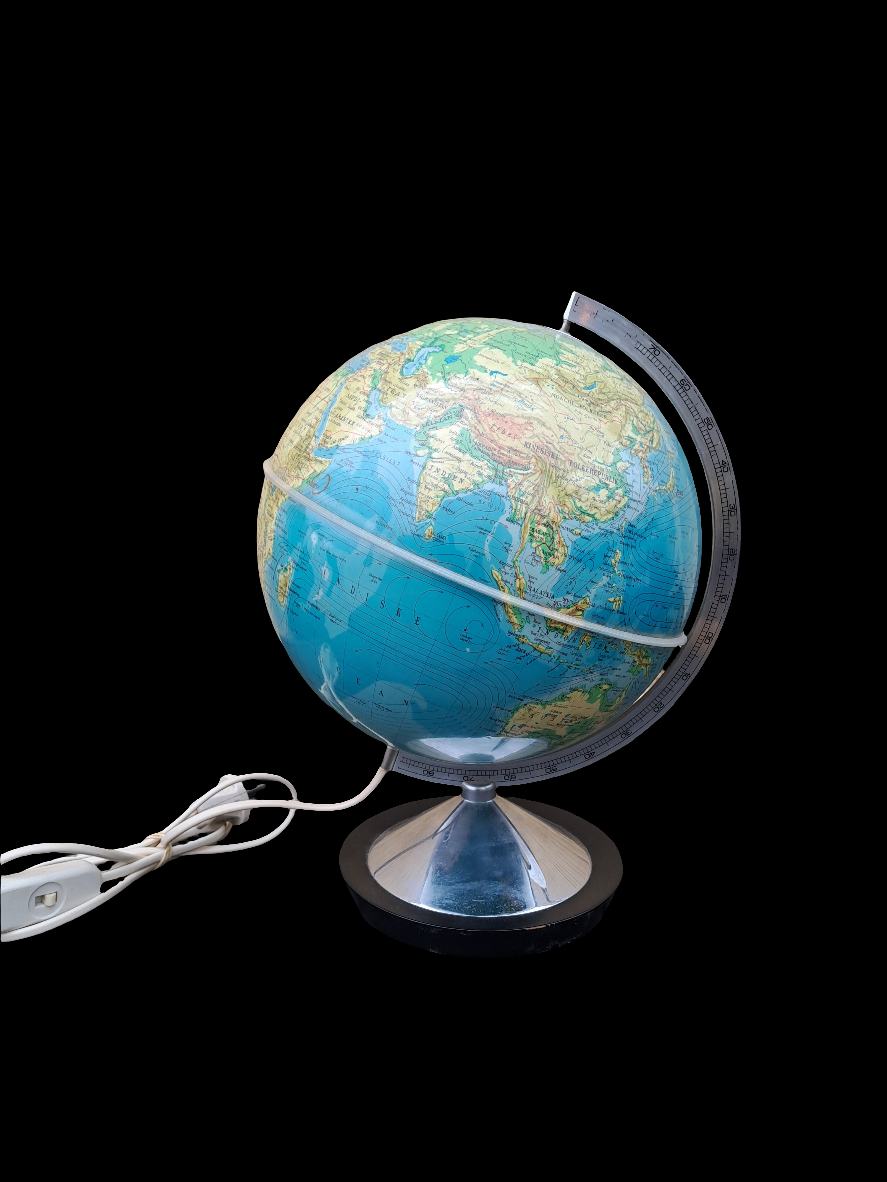 Vintage Globe with Light