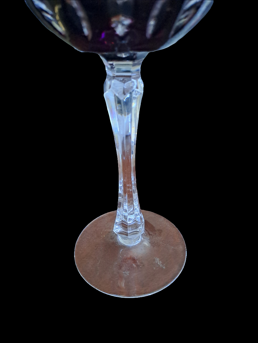 Bohemian Crystal Wine Glass