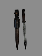 WW2 K98 German Bayonet with Sword Case / WW2 K98 Tysk Bajonet m/ sværdtaske
