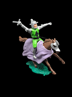 Knight on horse with sword.