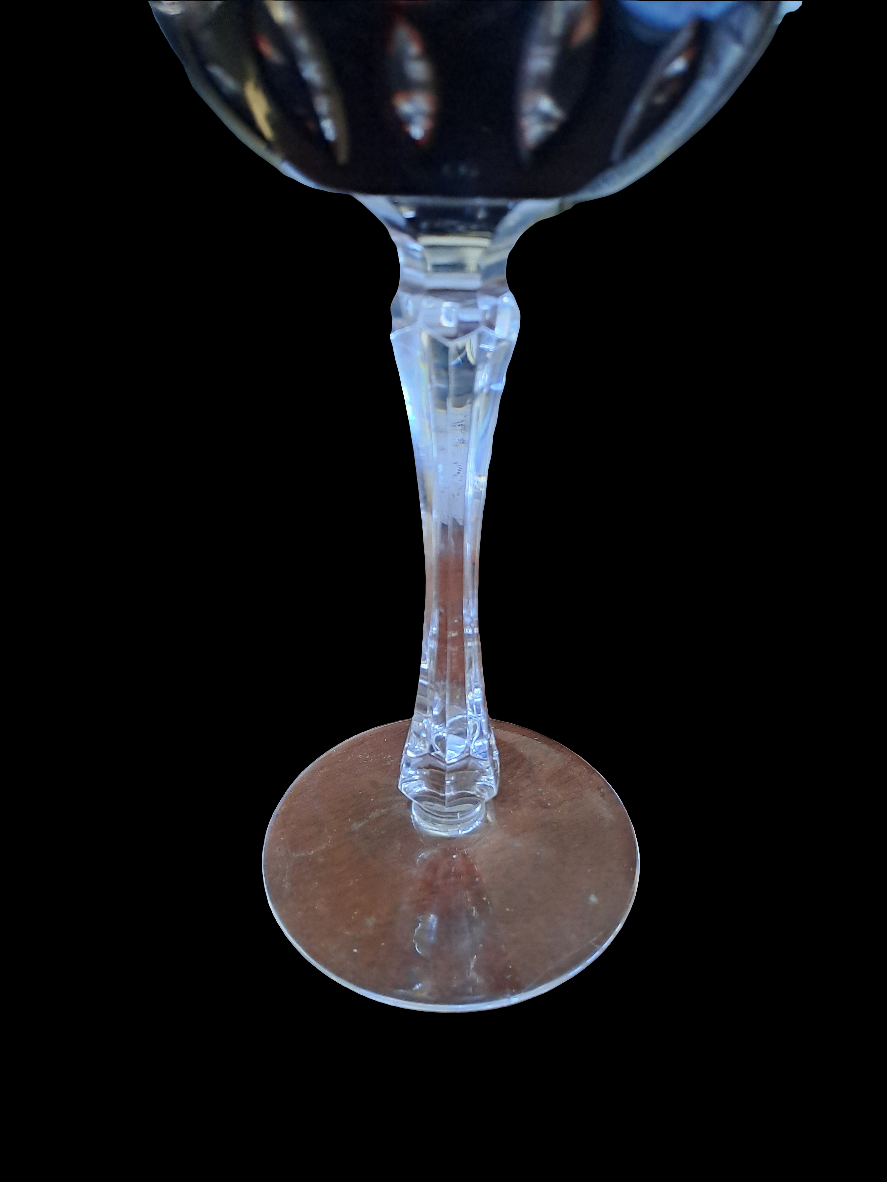 Bohemian Crystal Wine Glass