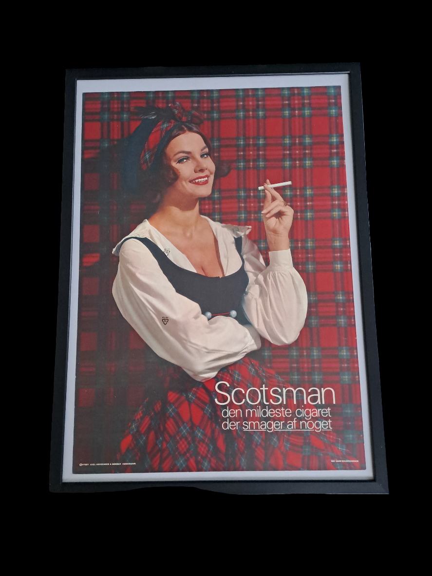 Reklame-plakat Scotsman/Tobacco Advertising Poster