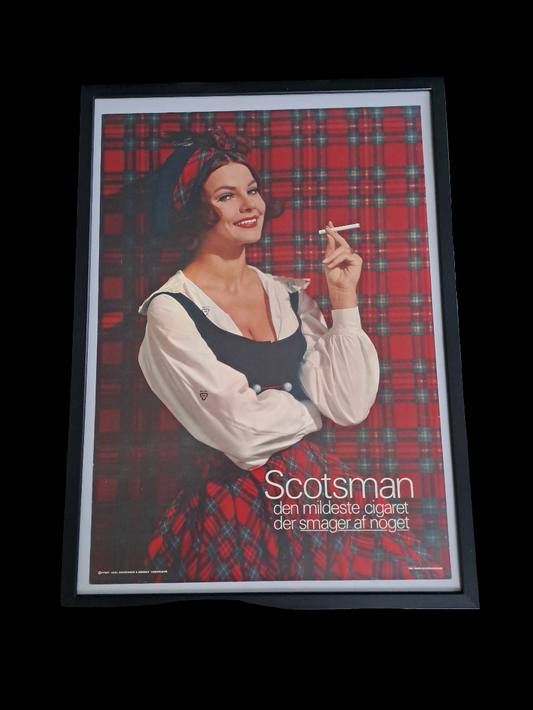 Reklame-plakat Scotsman/Tobacco Advertising Poster