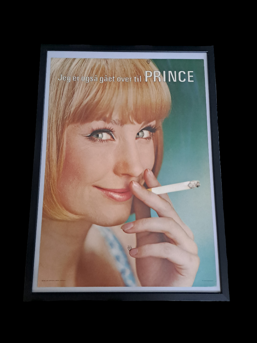 Reklame-plakat Prince/Tobacco Advertising Poster