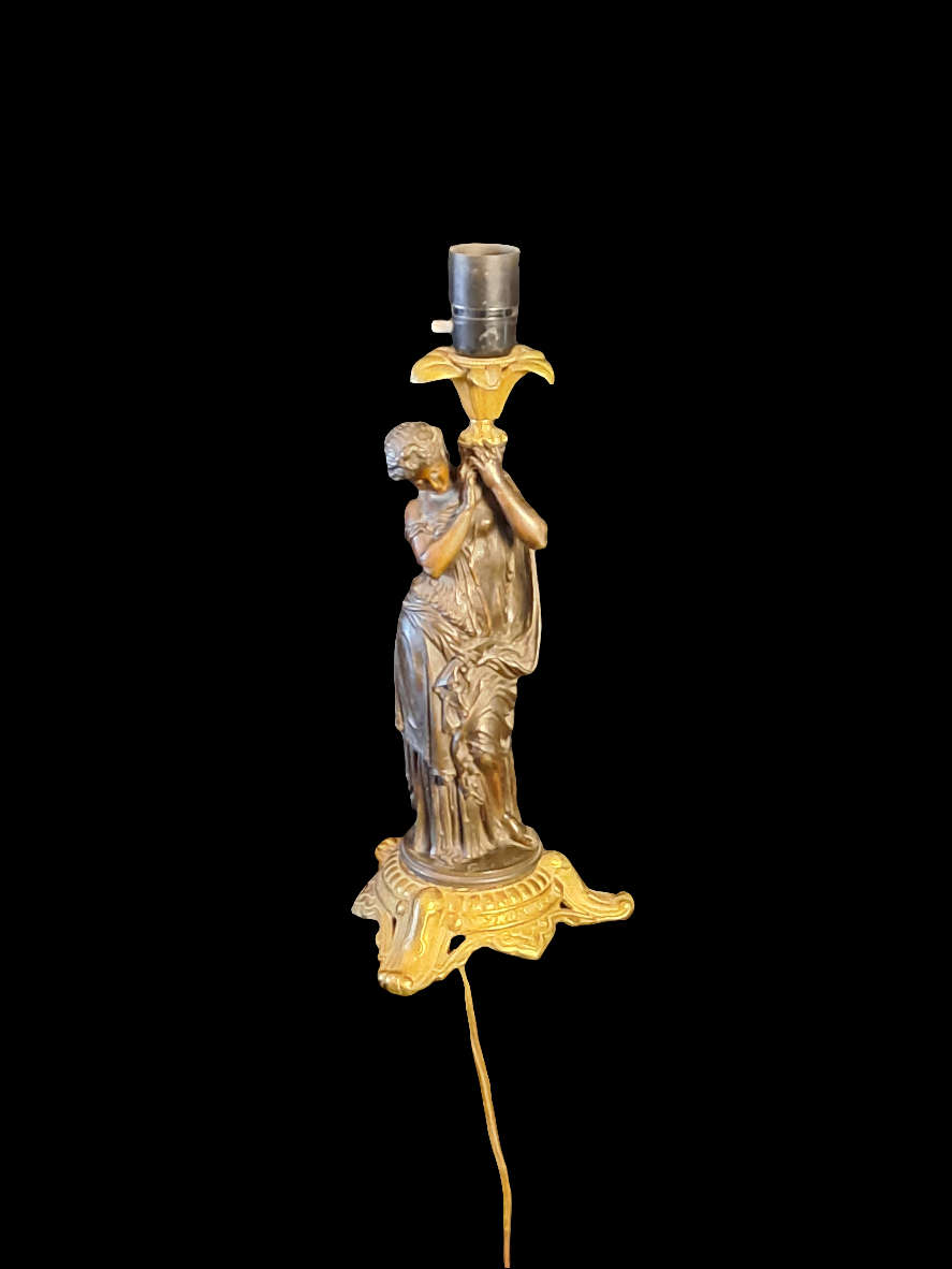Mathurin Moreau Figurine Table Lamp