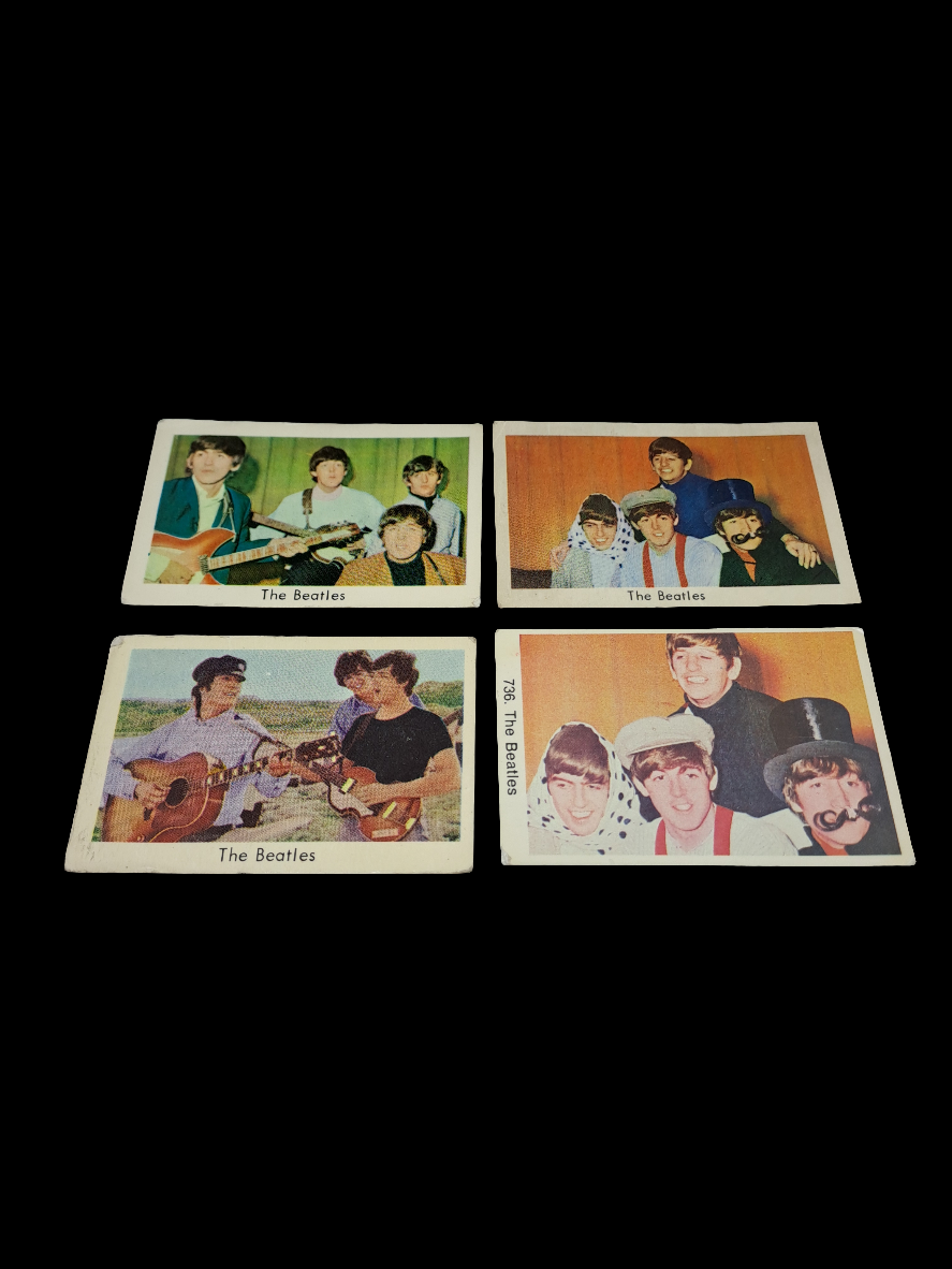 Trading cards "The Beatles" 4 pcs.